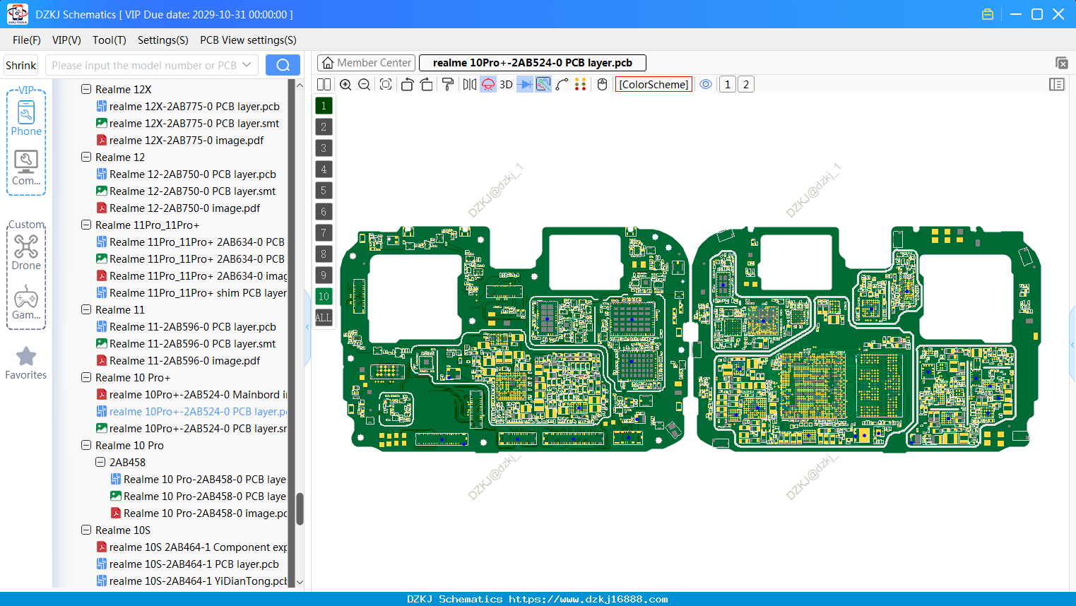 Realme 10Pro+-2AB524-0 PCB Layer